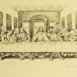 The Last Supper Drawing Hand drawn Sketch