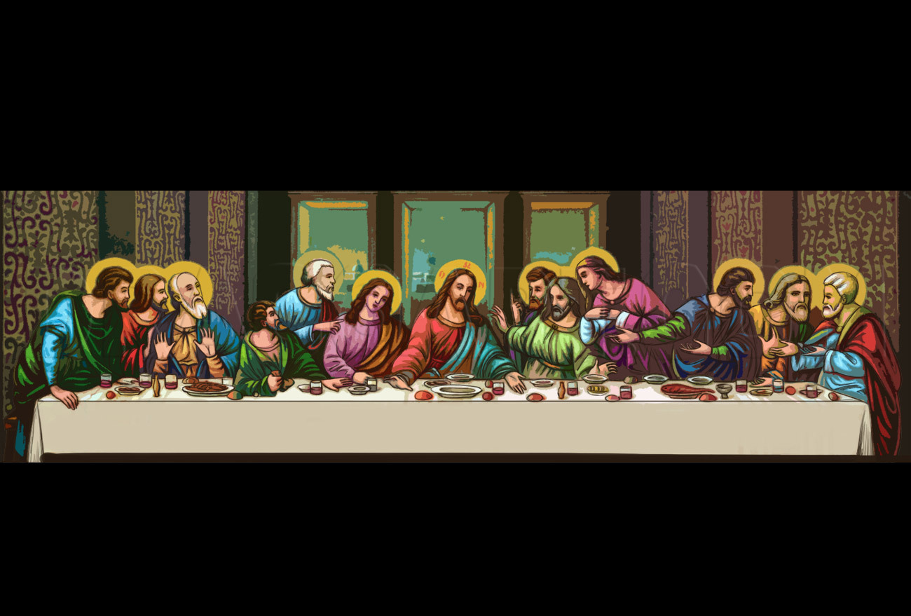 The Last Supper Drawing Hand drawn