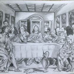 The Last Supper Drawing Photo