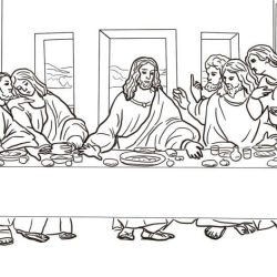 The Last Supper Drawing Stunning Sketch