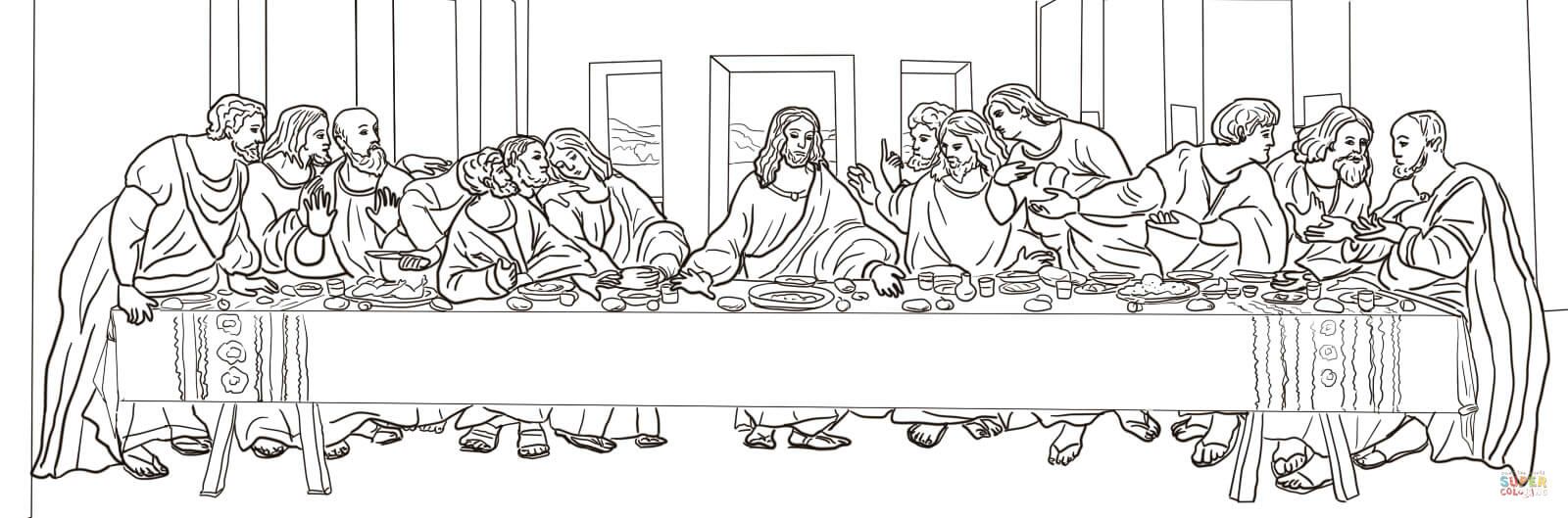 The Last Supper Drawing Stunning Sketch