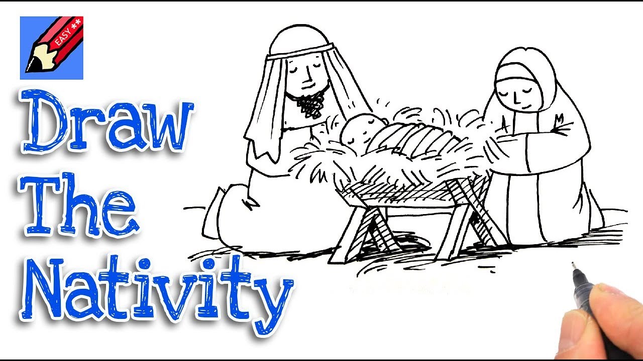 The Nativity Drawing Creative Style