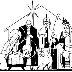 The Nativity Drawing Image