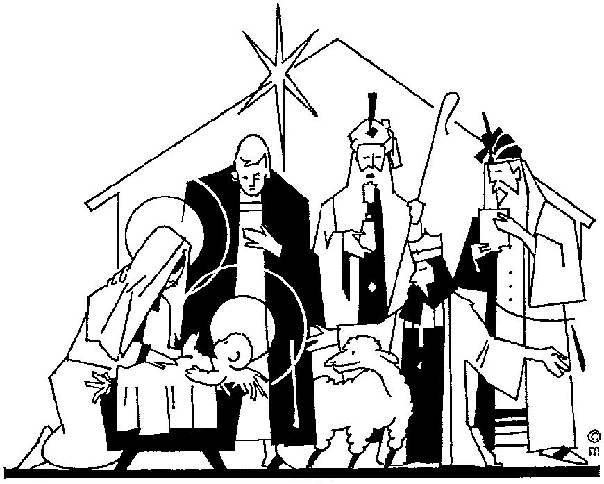 The Nativity Drawing Image