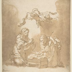 The Nativity Drawing Modern Sketch