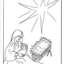 The Nativity Drawing Professional Artwork