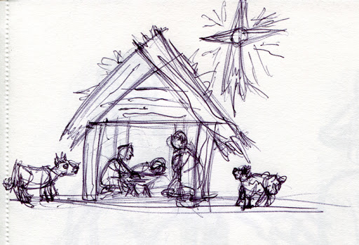 The Nativity Drawing Stunning Sketch