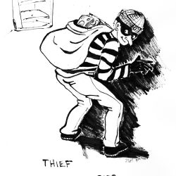 Thief Drawing Amazing Sketch