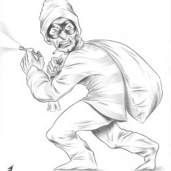 Thief Drawing Modern Sketch