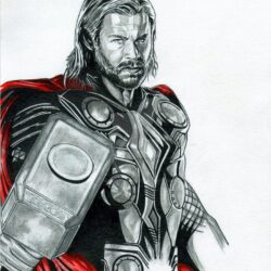 Thor Drawing Stunning Sketch