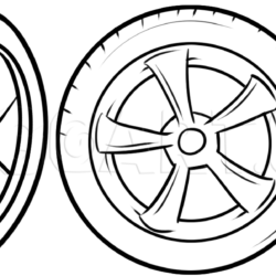 Tire Drawing Creative Style