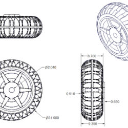 Tire Drawing Detailed Sketch