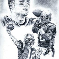 Tom Brady Drawing Image