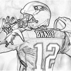 Tom Brady Drawing Intricate Artwork