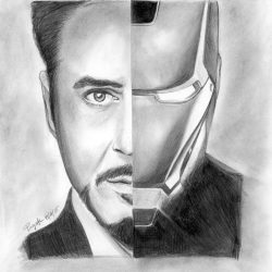 Tony Stark Drawing Amazing Sketch