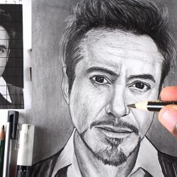 Tony Stark Drawing Creative Style