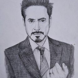 Tony Stark Drawing Hand drawn Sketch