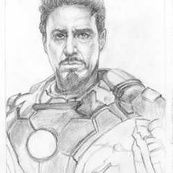 Tony Stark Drawing Image