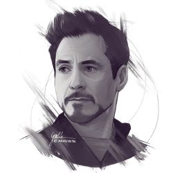 Tony Stark Drawing Sketch