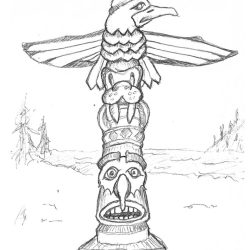 Totem Drawing Amazing Sketch