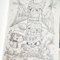 Totem Drawing Art