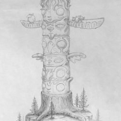 Totem Drawing Fine Art