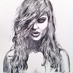 Tove Lo Drawing Modern Sketch