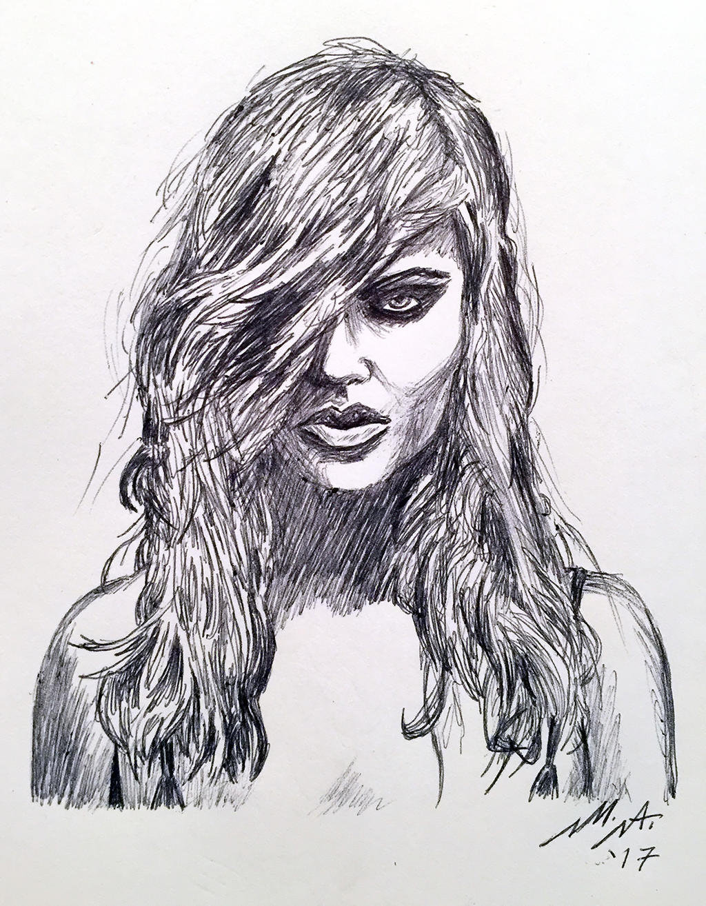 Tove Lo Drawing Modern Sketch