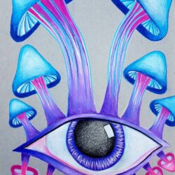 Trippy Eyeball Drawing Sketch