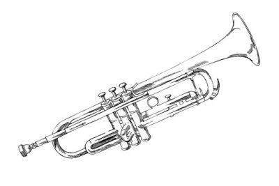 Trumpet, Sound, Brass, Performance, Melody Drawing