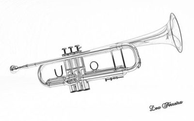 Trumpet, Sound, Brass, Performance, Melody Drawing