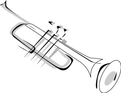 Trumpet, Music, Performance, Melody, Brass Drawing