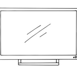 Tv Drawing Realistic Sketch