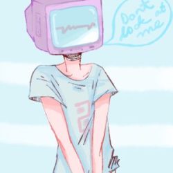 Tv Head Drawing