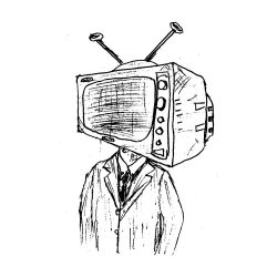 Tv Head Drawing Hand drawn Sketch