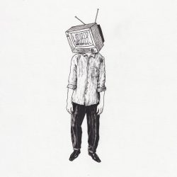 Tv Head Drawing Realistic Sketch