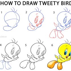 Tweety Drawing Art