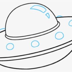 Ufo Drawing Modern Sketch