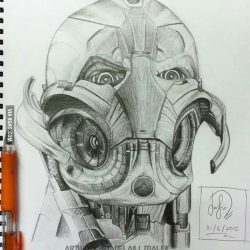 Ultron Drawing Hand drawn