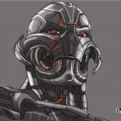 Ultron Drawing Realistic Sketch