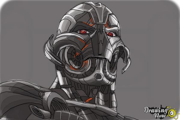 Ultron Drawing Realistic Sketch