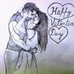 Valentines Day Drawing Artistic Sketching