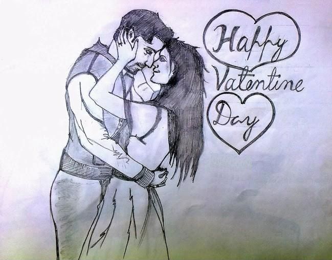 Valentines Day Drawing Artistic Sketching