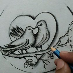 Valentines Day Drawing Hand drawn Sketch