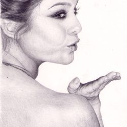 Vanessa Hudgens Drawing Realistic Sketch