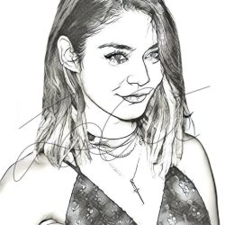 Vanessa Hudgens Drawing Sketch