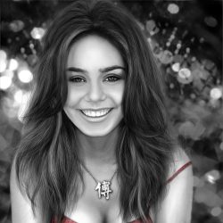 Vanessa Hudgens Drawing Stunning Sketch