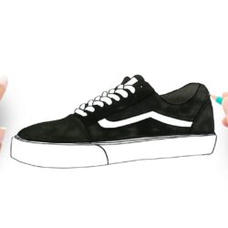 Vans Drawing Hand drawn Sketch