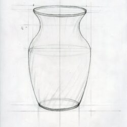 Vase Drawing Artistic Sketching