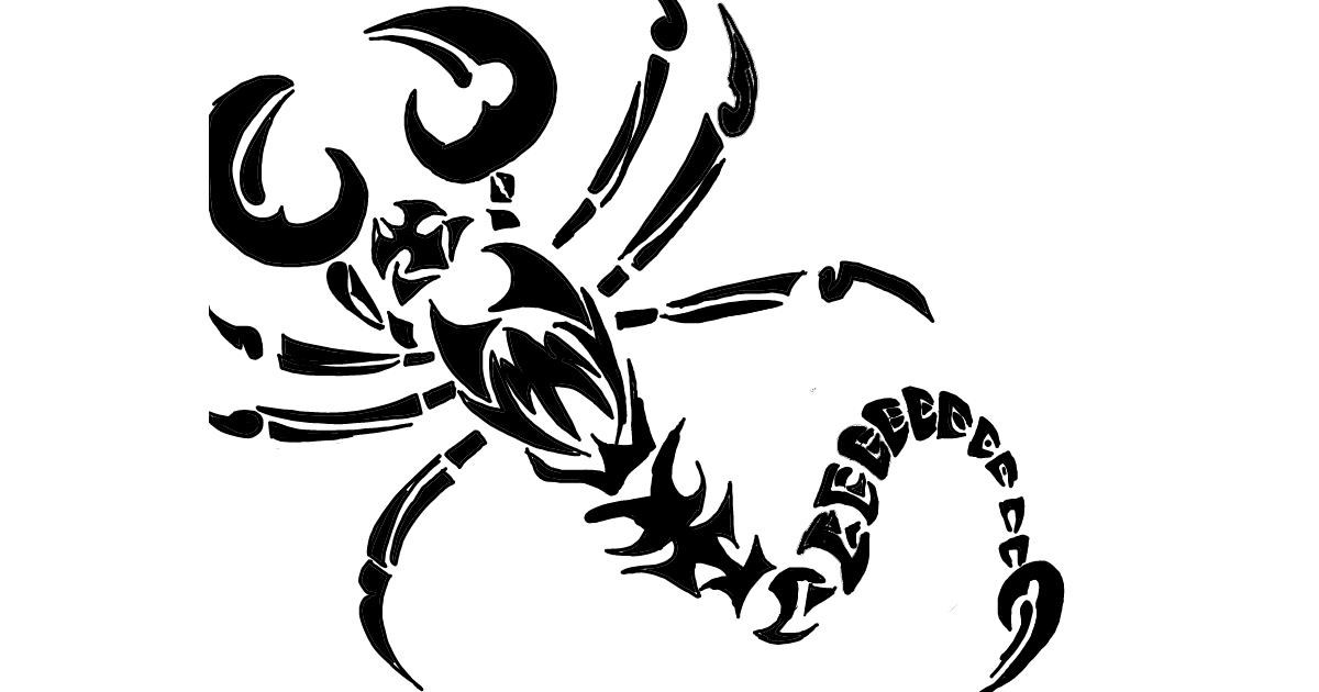 Venomous Scorpion Drawing Intricate Artwork